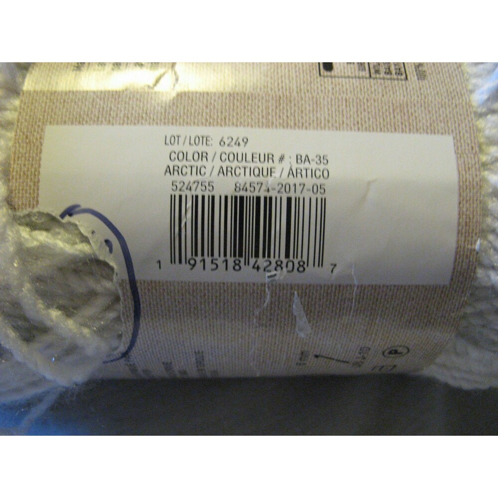 Loops & Threads Barcelona Yarn #5 Bulky BA-35 Arctic 328 Yards NEW - Picture 2 of 3